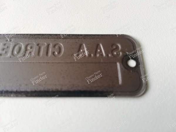 Blanko-Motorkennzeichnungsschild - Gepresst - CITROËN DS / ID - 6