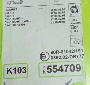 Hinterradbremsen-Kit - RENAULT Clio 1 - K 103- thumb-4