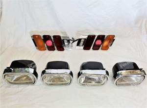 1 complete set of headlights and 2 rear lights for PEUGEOT 504 Coupé / Cabriolet