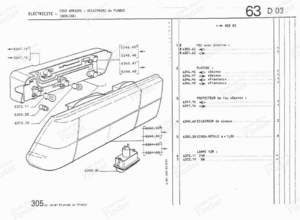 Rückleuchte links - Serie 2 - PEUGEOT 305 - 6350.33- thumb-1