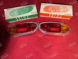 Pair of Complete Taillights - 1st Generation - PEUGEOT 204 - 616D / 616G- thumb-1