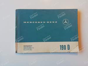 Service manual 190 D - MERCEDES BENZ W110