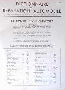 SERVICE 1939 Technical Journal - CHEVROLET Master Pickup (1/2 - 1 1/2 - 3/4 - 1) - Avril 1939- thumb-1