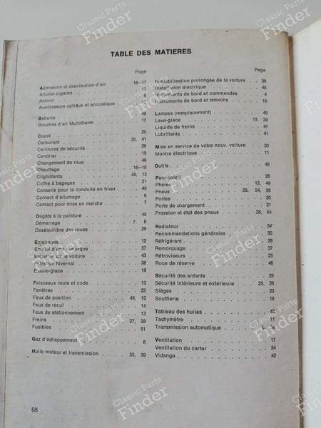 Wartungshandbuch - OPEL Rekord (C) / Commodore (A) - 8938247-16-6-68- 7
