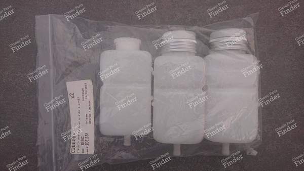 Kit de fluide 3 pièces - 2 x réservoir de liquide de frein avec capteur, 1 x réservoir de fluide sans capteur - JAGUAR Type E - 1