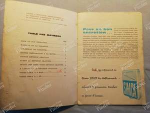 Warranty manual - Sedan & Coupé - SIMCA Coupé 1000 / 1200 S - 2.070.035 / 526539- thumb-1