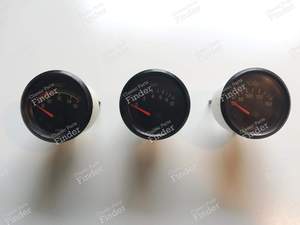 Set of three pressure gauges: Voltmeter + oil pressure + oil temperature - PORSCHE 924 - 332.304/15/1- thumb-0