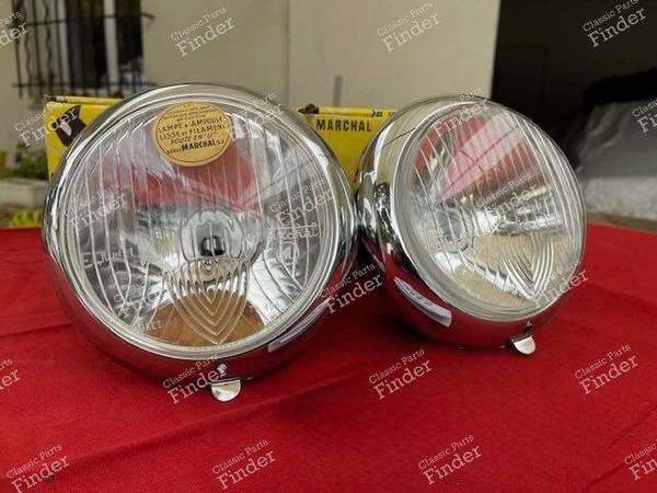 Pair of complete headlights - RENAULT 4 CV - ABTP 496- 1