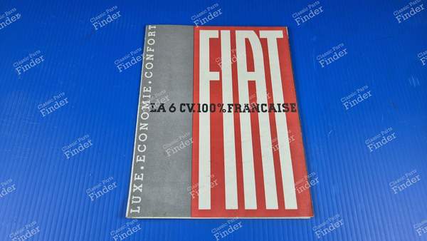 Leaflet advertising brochure - FIAT 508 Balilla - 6CV- 0