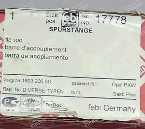 Left or right inner steering tie-rod - OPEL Vectra (B) - 17778- thumb-1