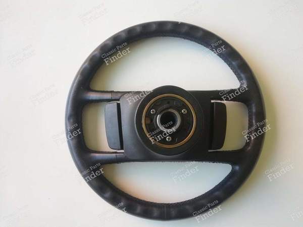 Black leather steering wheel - PORSCHE 924 - 4