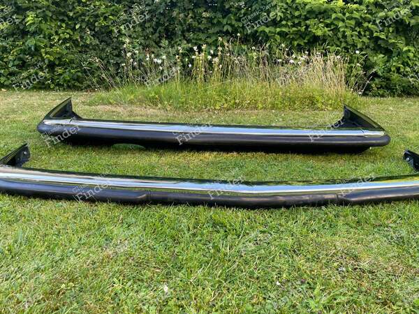 Front + Rear Early Euro Chrome Bumpers - MERCEDES BENZ SL (R107) - 6
