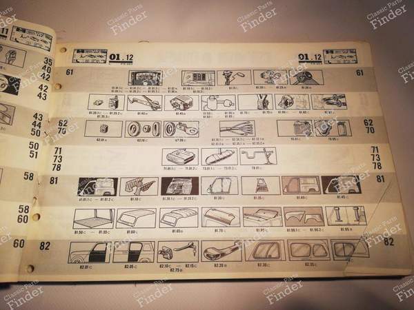 Ersatzteilkatalog - RENAULT 4 / 3 / F (R4) - P.R. 953 / 7701435669- 4