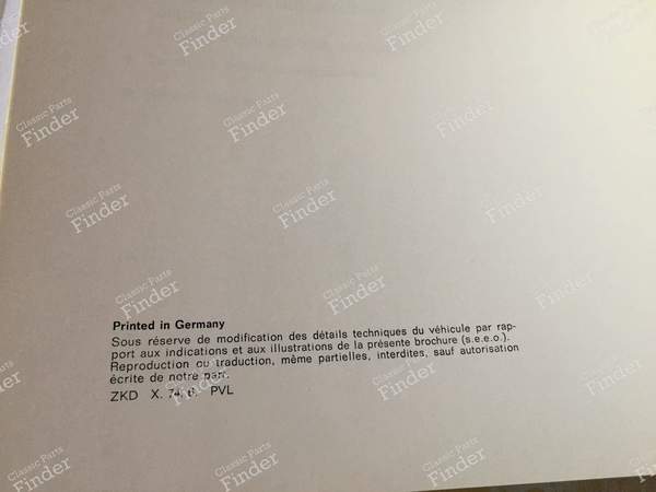 Maintenance manual - MERCEDES BENZ /8 (W114 / W115) - 1155849896 /65004808- 2