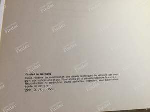 Maintenance manual - MERCEDES BENZ /8 (W114 / W115) - 1155849896 /65004808- thumb-2