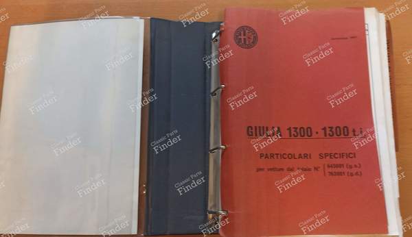 Giulia 1300 and derivatives Spare Parts Catalogue - ALFA ROMEO Giulia - # 005/1041- 1