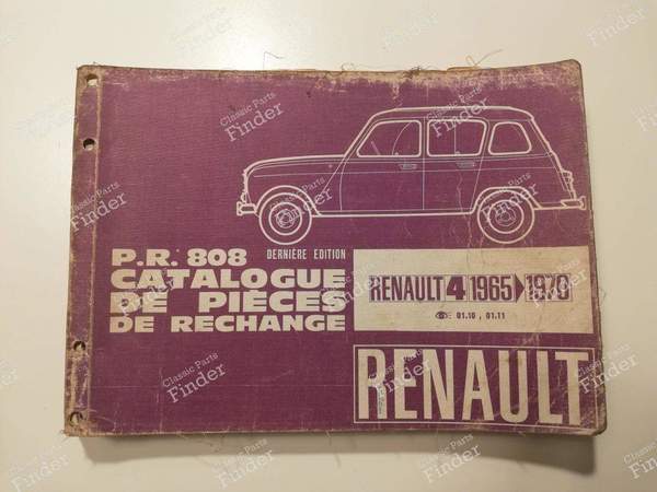 P.R. 808 - Letzte Ausgabe - RENAULT 4 / 3 / F (R4) - 7701430219- 0
