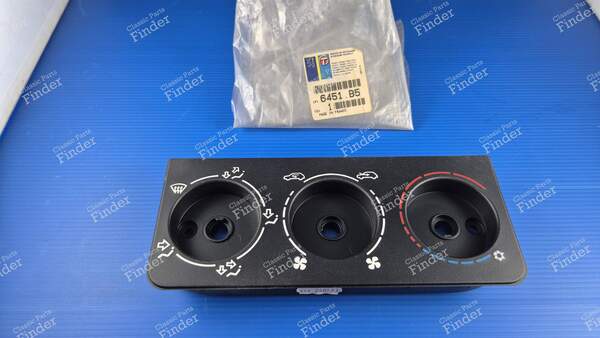 Façade de commande de chauffage ventilation - avec climatisation - PEUGEOT 205 - 6451B5- 0