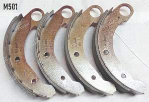 Set of 4 shoes for rear drum brakes - CITROËN Méhari - LS1159- thumb-1