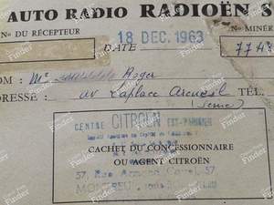 Genuine car radio Owner's manual - CITROËN DS / ID - Radioën S19- thumb-8
