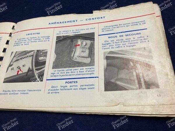 On-board manual - RENAULT Floride / Caravelle - N.E. 826- 3