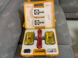 'Cibié 35 Iode' Chrome Fog Light Kit - RENAULT 5 / 7 (R5 / Siete)