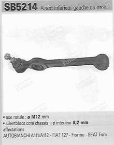 Pair of left or right front lower control arms - FIAT 127 / 147 / Fiorino - QSJ773S- thumb-2