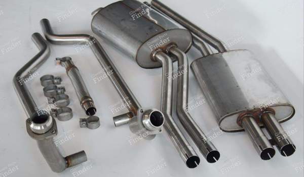Complete stainless steel exhaust system for 350/ 450 SL/ SLC - MERCEDES BENZ SL (R107) - 1