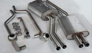 Complete stainless steel exhaust system for 350/ 450 SL/ SLC - MERCEDES BENZ SL (R107) - thumb-1