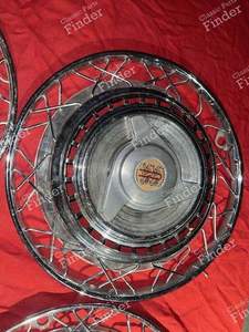 Jeu de 4 enjoliveurs avec papillons - CITROËN DS / ID - thumb-6