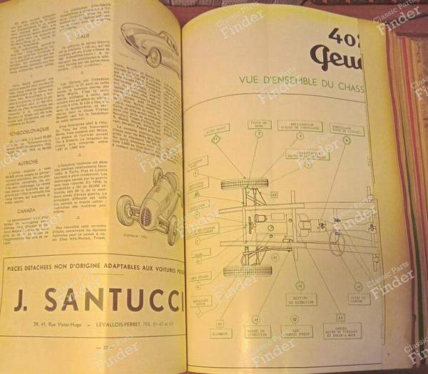 Revue Technique Automobile (RTA) - 1946/1947 - FIAT 500 Topolino (A / B / C) - 2