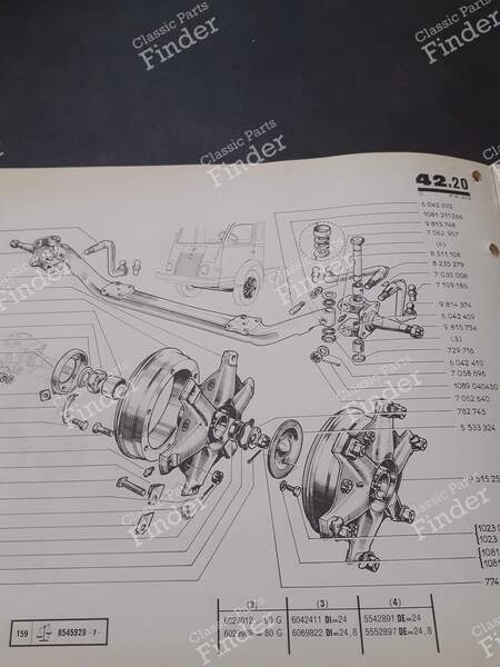 Spare Parts Catalogs - RENAULT Voltigeur (1000kg) / Goélette (1400kg) / Galion (2500kg) - PR619 / PR661- 4