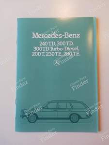 Dépliant commercial version break 'T' pour MERCEDES BENZ W123