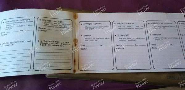 Maintenance booklet for Peugeot 104 - PEUGEOT 104 / 104 Z - NE 104 / 84.60-19.30- 1