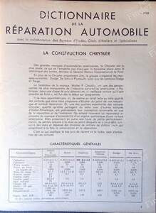 Fachzeitschrift SERVICE 1938 - DESOTO Deluxe / Custom / Diplomat - Janvier 1938- thumb-1
