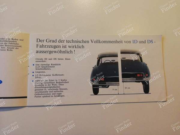 Rare DS/ID 19 sales brochure - CITROËN DS / ID - AC 10067.8.62- 4
