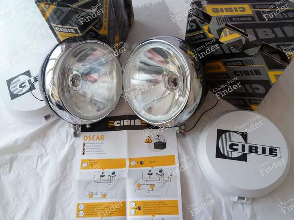 Long-range Oscars Cibié SPOT, Alpine A 110, R8 Gordini, etc. - SIMCA 900 / Simc'4 / 1000 / 1005 / 1006 / 1118 /Abarth 1150 - SAE 08- 2