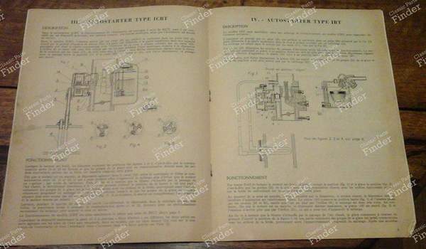 Solex Autostarter manual - SIMCA Aronde - 74A- 1