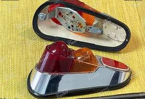 Cabochons arrières chromés - R4 Super, Dinalpin, A110 1100 cabriolet pour ALPINE A108