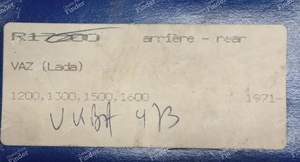 Pair of left and right rear bearing kits Lada 2100 - LADA 2101 / 2102 (Jigouli) - R17200- thumb-2