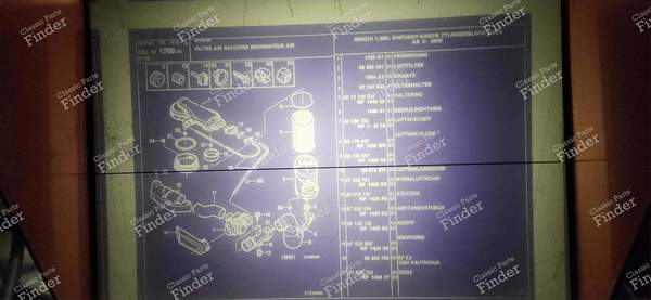 Dichtung Ansaugstutzen / Luftfilter - CITROËN AX - 97535806 / 1424H6- 3
