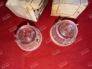 Paire de cabochons de clignotant - RENAULT 4 / 3 / F (R4) - 6727 / 51105- thumb-1