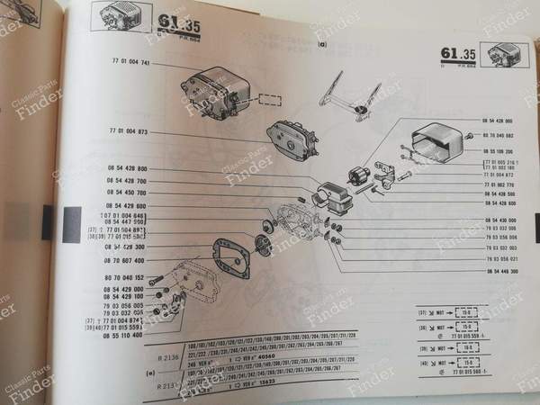 P.R. 884 - Catalogue de pièces de rechange - RENAULT Estafette / Hi-boy / Petit-Panel - 7701435674- 5