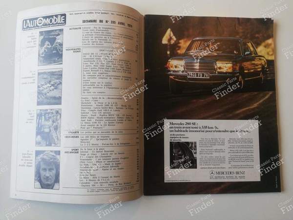 L'Automobile Magazine - April 1974 - FORD Escort (MK2) - #335- 1