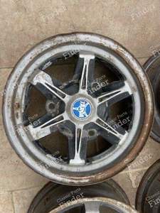 Set of 4 bi-metal rims - RENAULT 4 / 3 / F (R4) - thumb-1