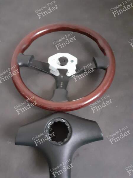Momo steering wheel with wood trim - ALFA ROMEO 164 - EL24 70223- 1