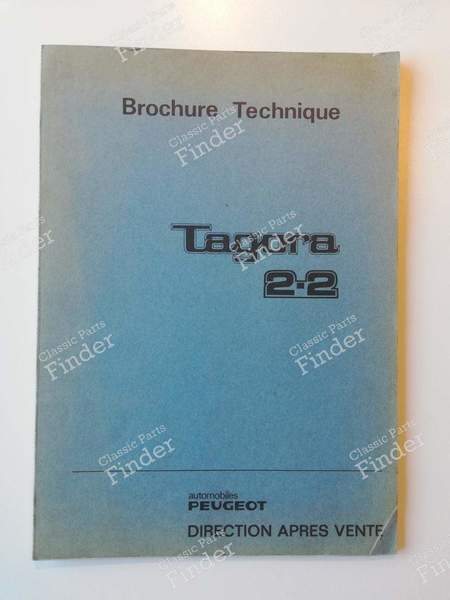 Brochure technique moteur 2.2 - TALBOT Tagora - MDT/0001-0781- 0