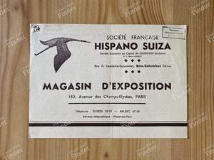 Advertising brochure - HISPANO-SUIZA J12
