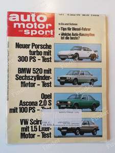 Auto Motor und Sport - #2 (18. Januar 1978) - PORSCHE 911 / 912 E (G Modell)
