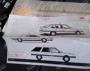 Autocollant R21 Manager pour RENAULT 21 (R21)
